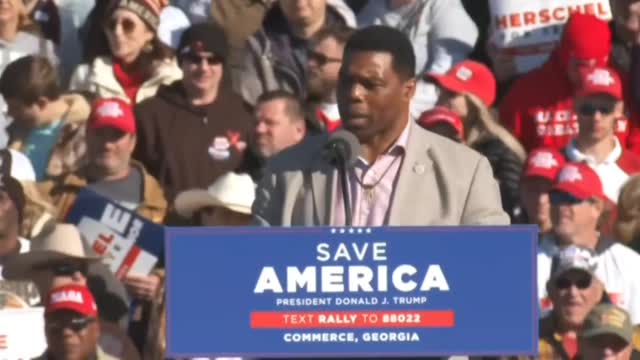 Herschel Walker SAVE AMERICA RALLY