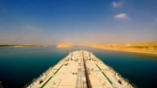 SUEZ CANAL - 120 MILES LONG - FLAT EARTH