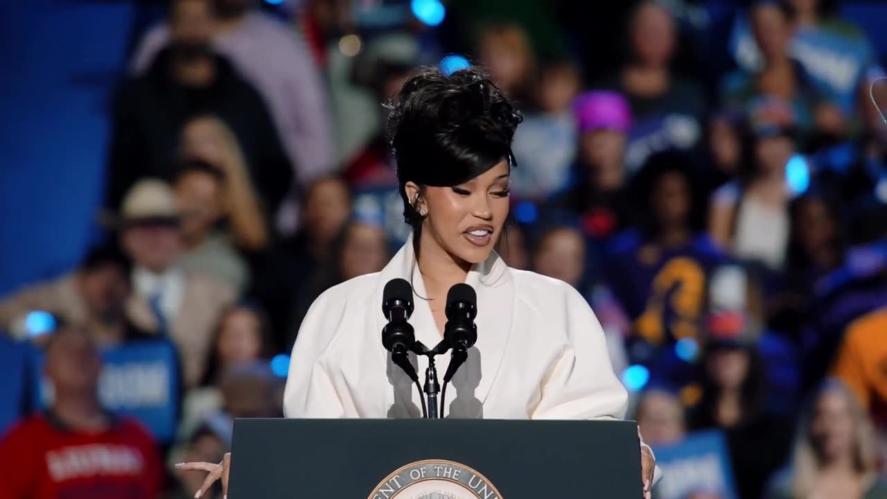 Cardi B Endorses Harris For #2024