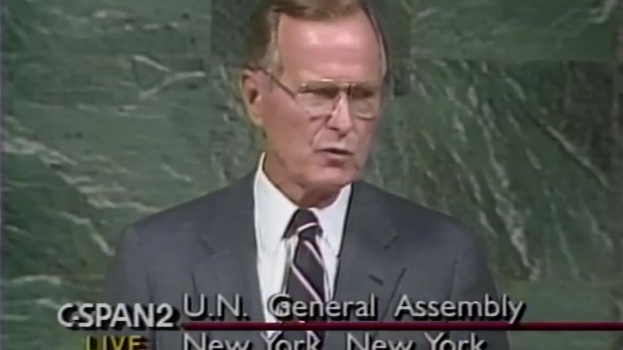 George Bush 1991 'Our quest for a new world order' C-SPAN.org