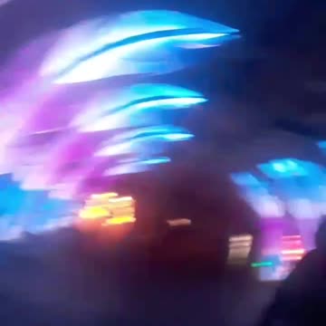 Walking through the hall of lighted feathers, part 2.