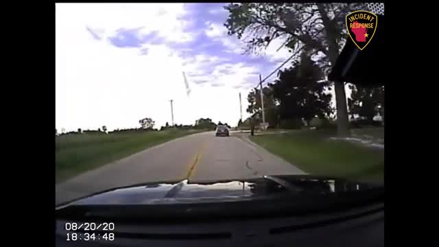 Dash Cam: Police pursuit in Sheboygan on August 20, 2020