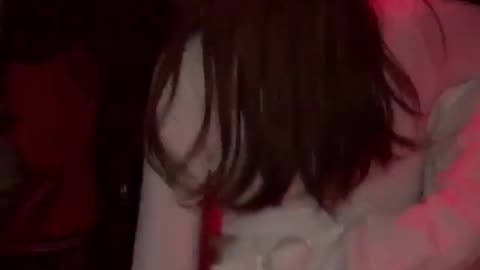 Asian Girl Black Whaletail at the Club