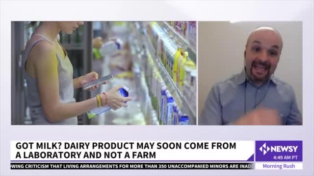 Genetic engineering milk crazy stuff. some milk products now on the market, Lab-Made Milk