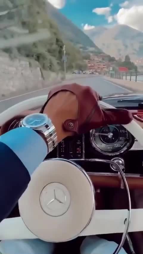 luxury car at the beautiful view