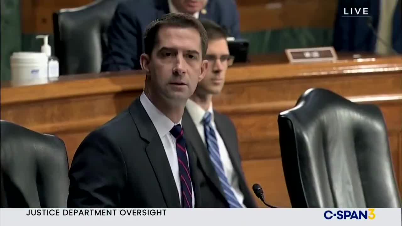 Tom Cotton to Merrick Garland: "Thank God you are not on the Supreme Court."