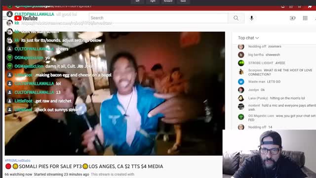 Geezer Watching Live IRL Streams on Youtube 5/22