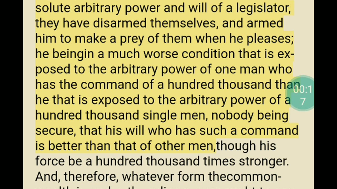 John Locke knew what he was talking about.