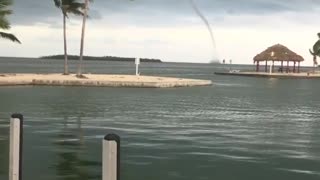 Water Spout Spotted Off Cudjoe Key