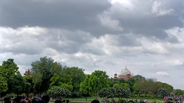 Epic view of Taj Mahal