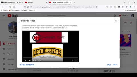 You Tube Strikes Again