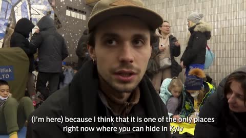 Ukraine_ People flock to shelter in Kyiv metro amid Russia invasion