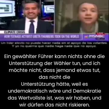 Greta Thunberg says publicly that the climate crisis does not exist