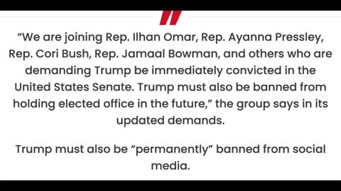 Marxist Scum BLM Calls For Trump Ban and Bill Of Attainder