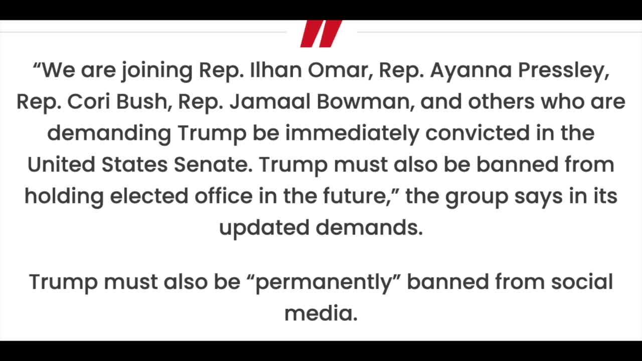 Marxist Scum BLM Calls For Trump Ban and Bill Of Attainder