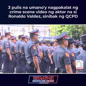 3 pulis na umano'y nagpakalat ng crime scene video ng aktor na si Ronaldo Valdez, sinibak ng QCPD