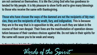 Words of the Spirit. July 23 2022