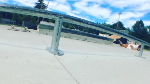 Collab copyright protection - guy skateboarding shoulder fall fail