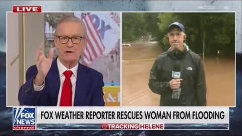 Fox 🦊 News 📰 Weatherman Saves Woman From Flooded Car Live
