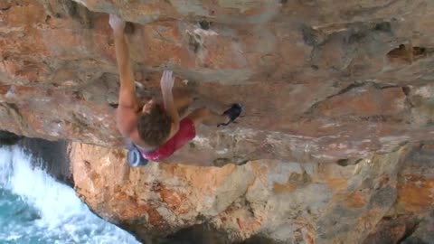 Chris Sharma's Most Spectacular Climb! First Ascent of Es Pontás, Mallorca-2