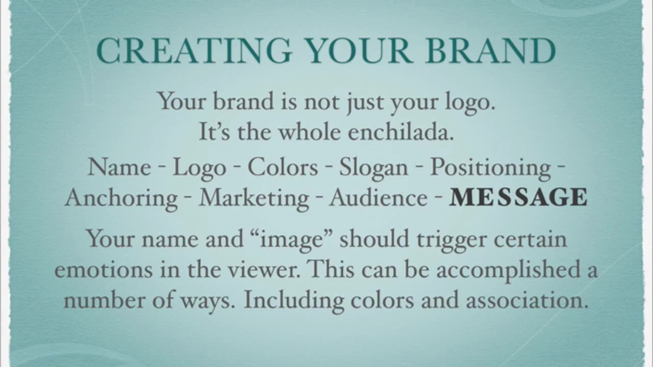 Branding Power / Importance of Branding / Everything you do becomes your Brand.