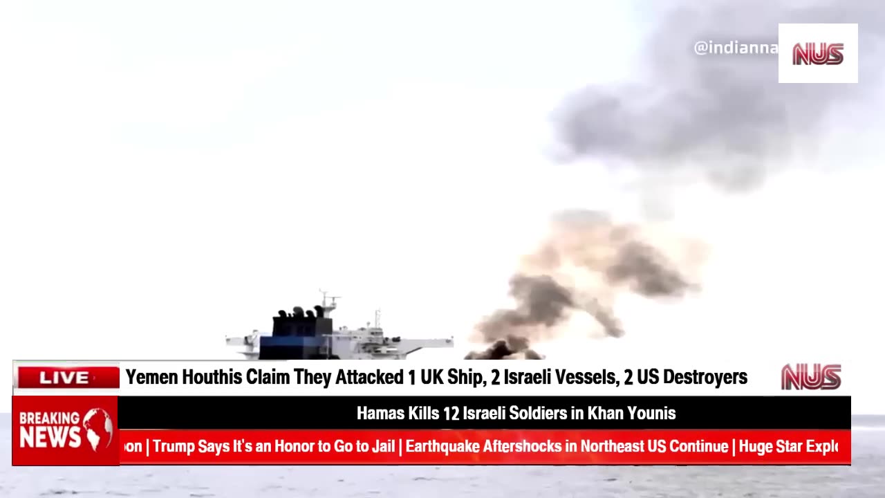 Yemen's Houthis Claim Attacks on US, British, Israeli Ships