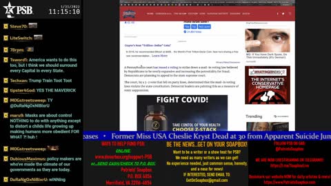 Patriots' Soapbox NEWS - LIVE 24/7! 2022-01-31 09:08