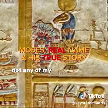 Moses' Real name and his true story