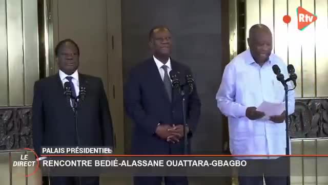 la déclaration finale de la rencontre entre les Présidents BÉDIÉ-OUATTARA-GBAGBO.