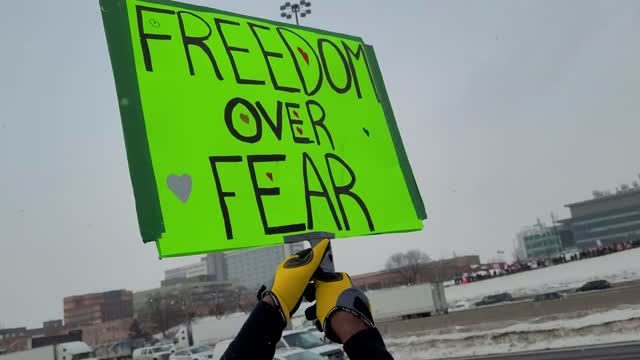 Toronto showing support to the Freedom Convoy