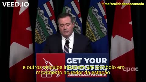 Primeiro-ministro de Alberta, Canadá: "O bloqueio dos caminhoneiros é ilegal."