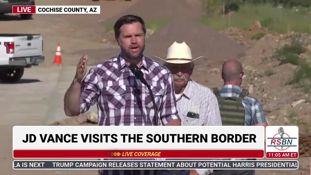 JD Vance: Border wall can't be completed because of Biden/Harris administration