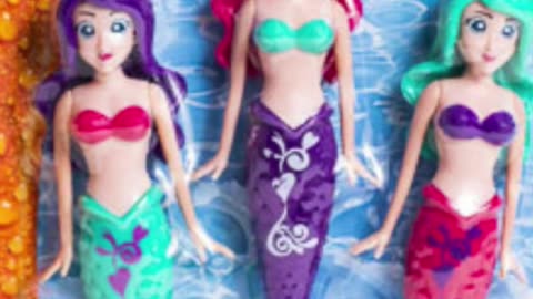 Fun Stuff Banzai Spring and Summer 3 Piece Magical Mermaid Dolls, in Assorted Colors