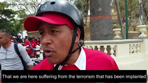 (2019) Union Organizer: "We are suffering terrorism implanted through US puppet Juan Guaidó"