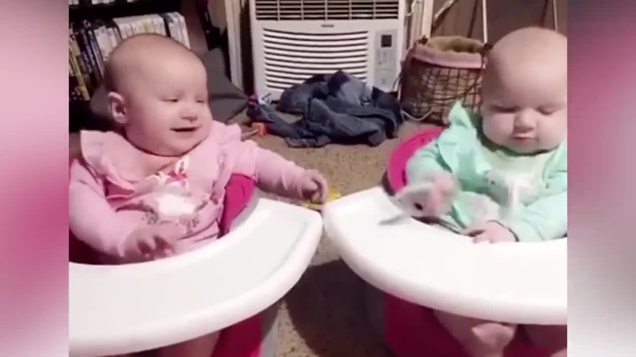 Funny Twins Baby Playing Together Funniest Baby Video