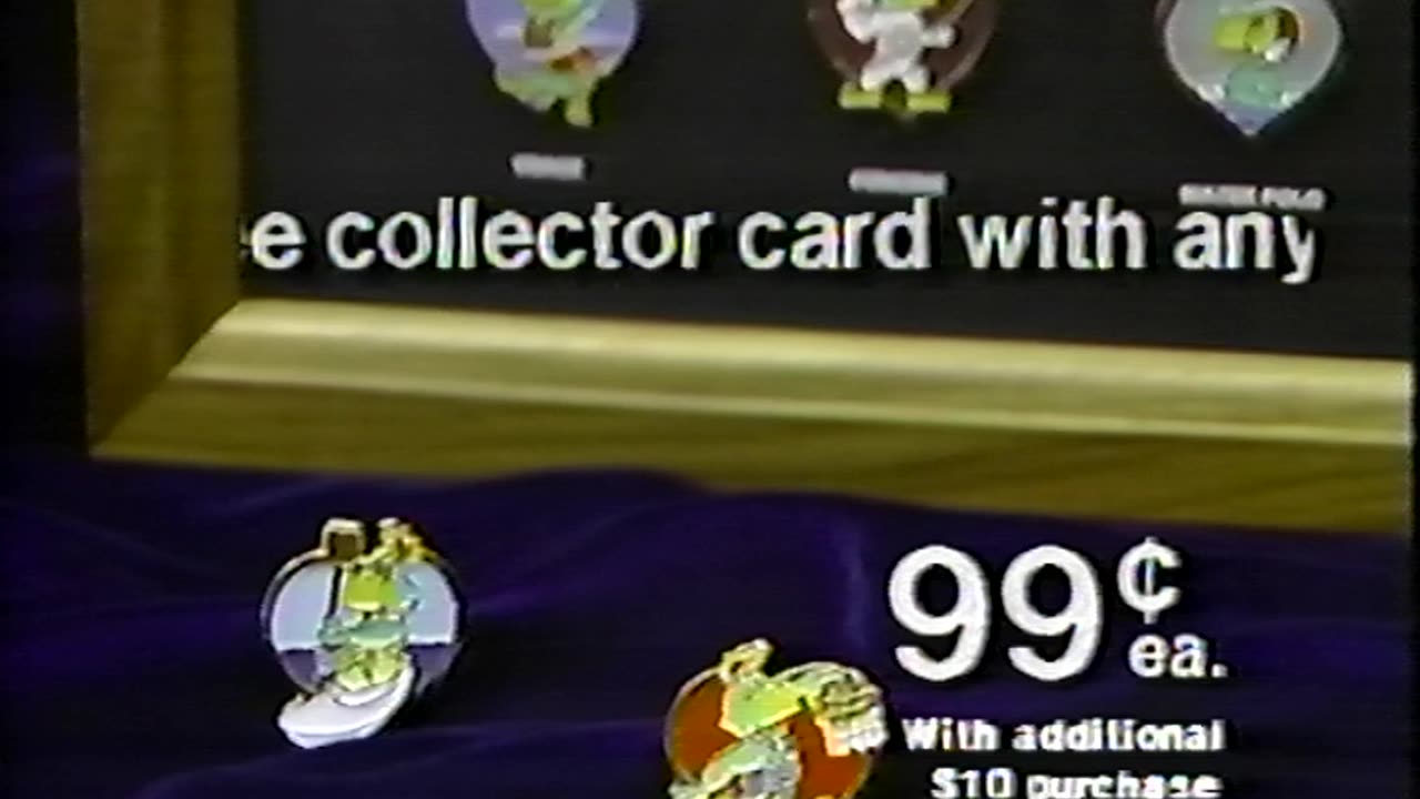 August 1987 - Pan Am Game Pins at Marsh Supermarket