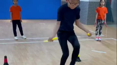 Rope skipping basic training