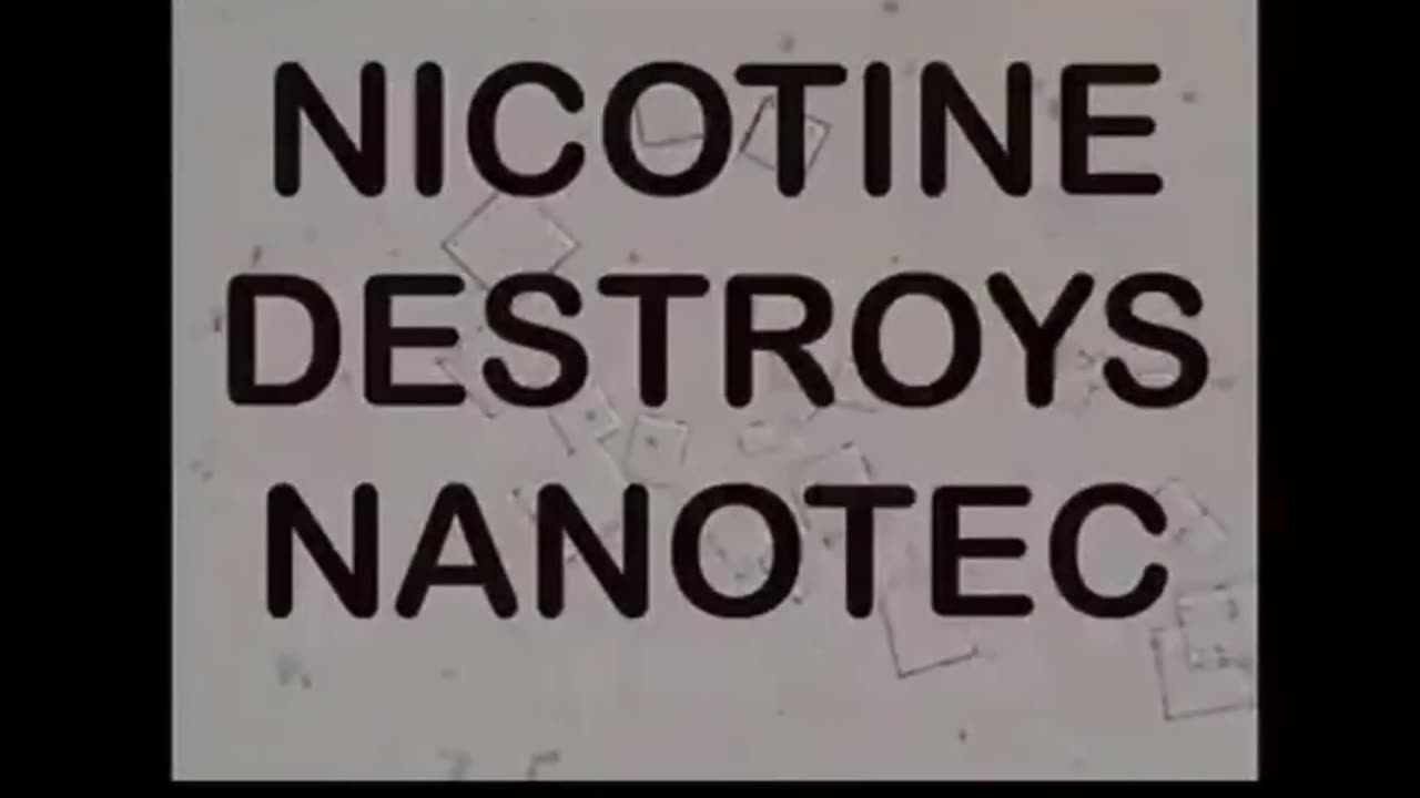 Nicotine destroys nanotech