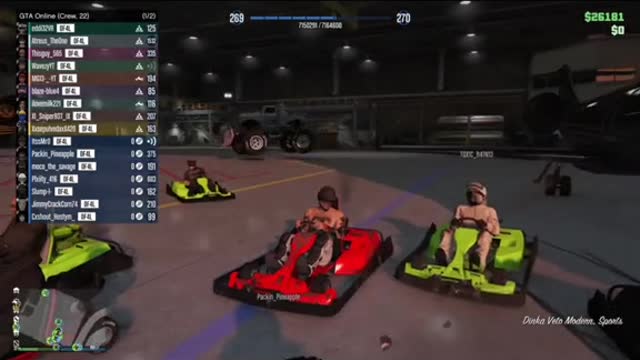 FULL LOBBY OF GO KARTS