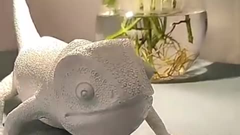Lizard chameleon LED table lamp Resin and glass Creativity desk light for Children's room bedroom st