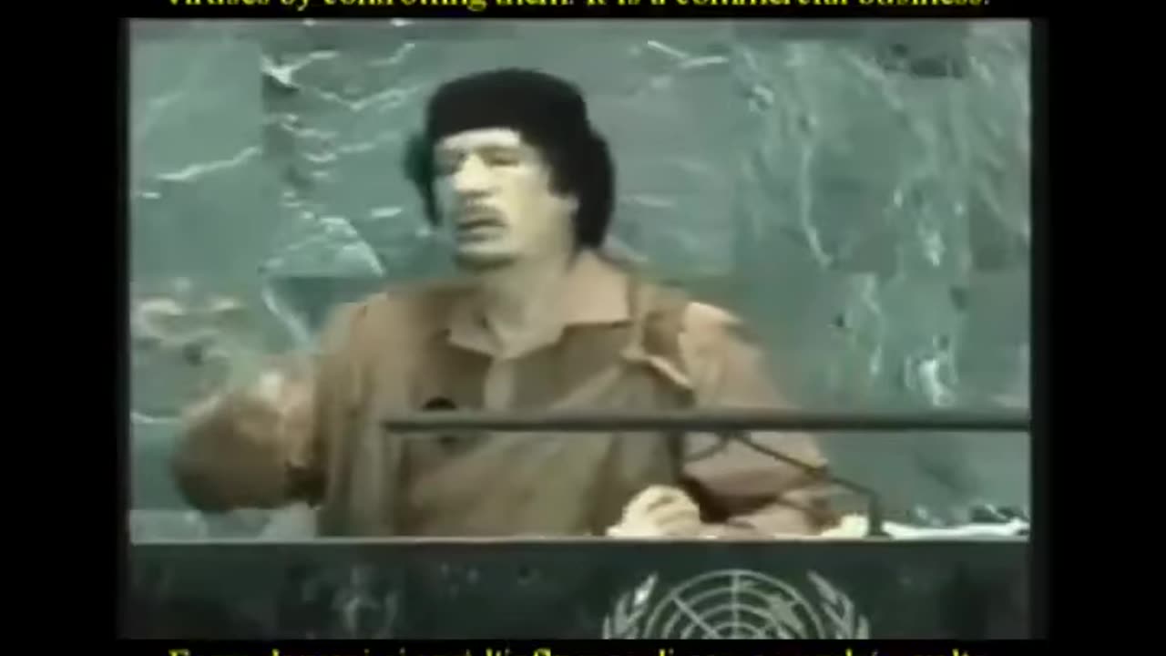 Gaddafi was not full Aryan, but his grandfather was white. He was based.