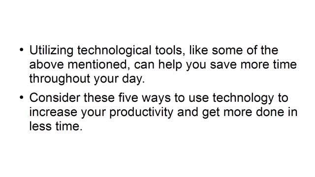 5 Ways to use Technology to increase your Productivity