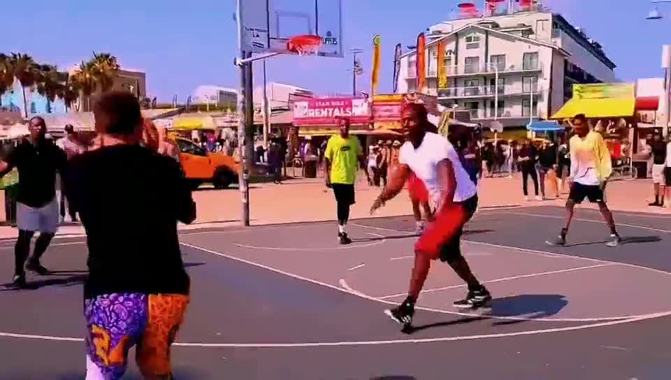 street basketball game