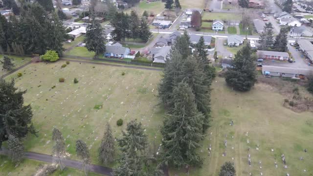 Mt View Cemetery - Centralia WA - Mavic Air 2 POV