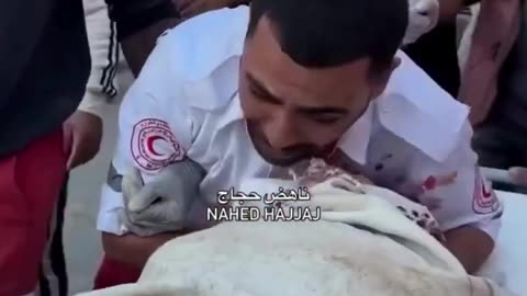 Paramedic Abdel Aziz Al-Bardini discovered that his mother was among the deceased