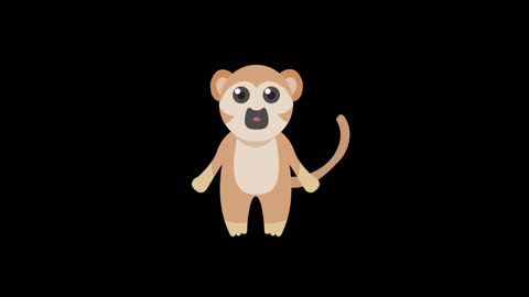 simple flat painting windmast animal mouse monkey mg animation