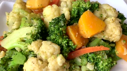 Cooking healthy vegetables