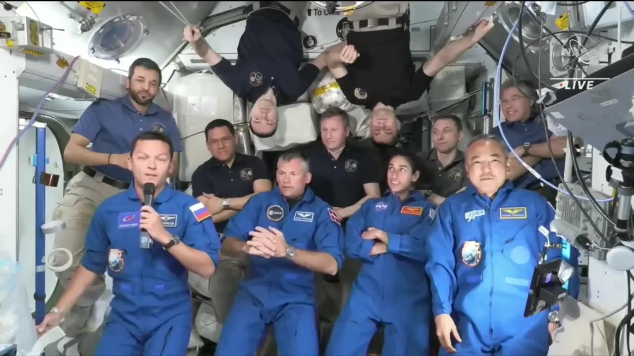 NASA's SpaceX Crew-7 begins stay at space station with welcome ceremony