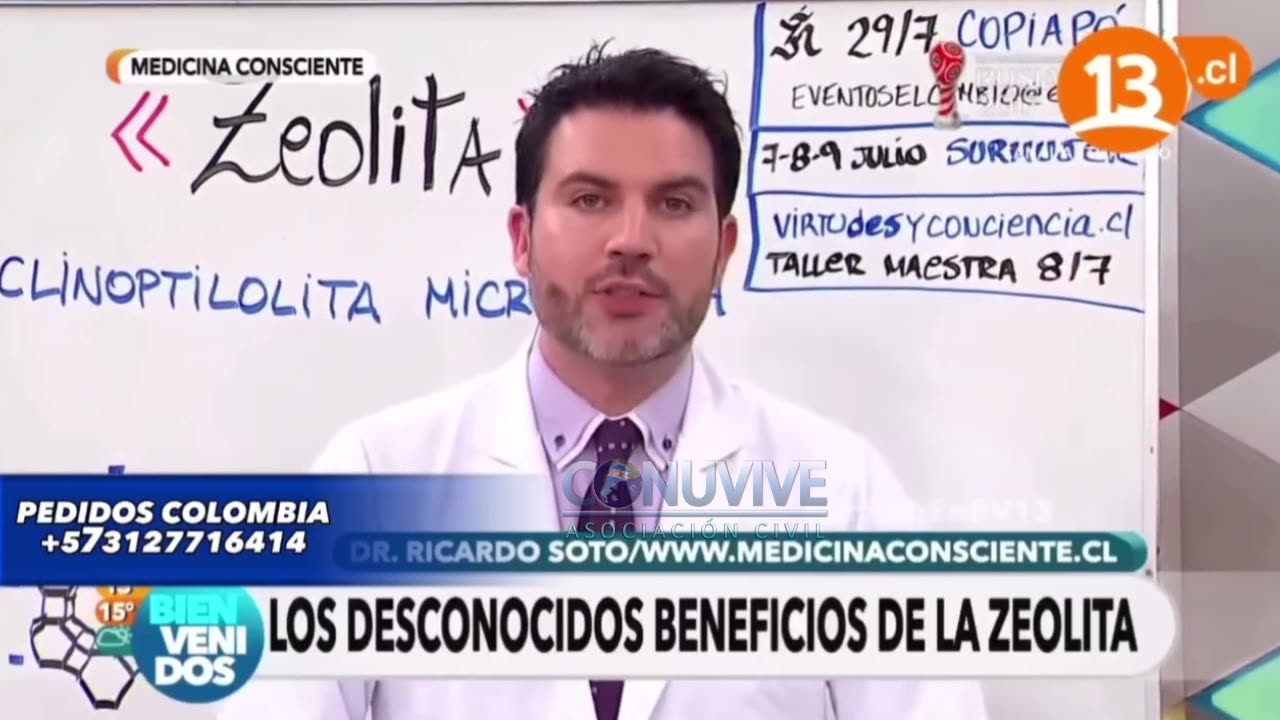 Zeolita Clinoptilolita, Beneficios, curaría el cáncer, Dr. Ricardo Soto de Chile