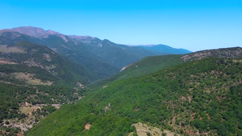 mountain road from above